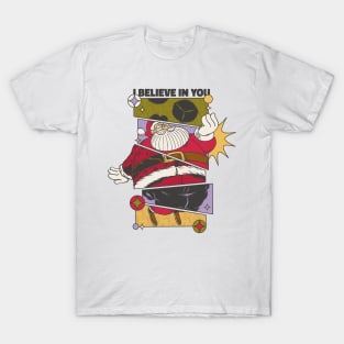 I believe in You Santa Christmas  Design comic style T-Shirt